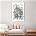 Picture of Sketched Flower II  _GroupedProduct_Rectangle_Portrait_Canvas_Framed_