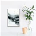 Picture of Misty Forest with Birds _GroupedProduct_Rectangle_Portrait_Canvas_Framed_