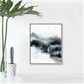 Picture of Misty Forest with Birds _GroupedProduct_Rectangle_Portrait_Canvas_Framed_