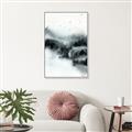 Picture of Misty Forest with Birds _GroupedProduct_Rectangle_Portrait_Canvas_Framed_