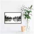 Picture of Misty Forest Black  _GroupedProduct_Rectangle_Landscape_Canvas_Framed_