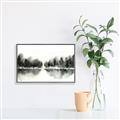 Picture of Misty Forest Black  _GroupedProduct_Rectangle_Landscape_Canvas_Framed_