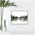Picture of Misty Forest Black  _GroupedProduct_Rectangle_Landscape_Canvas_Framed_