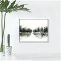 Picture of Misty Forest Black  _GroupedProduct_Rectangle_Landscape_Canvas_Framed_