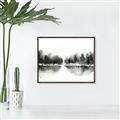 Picture of Misty Forest Black  _GroupedProduct_Rectangle_Landscape_Canvas_Framed_