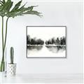Picture of Misty Forest Black  _GroupedProduct_Rectangle_Landscape_Canvas_Framed_