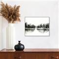 Picture of Misty Forest Black  _GroupedProduct_Rectangle_Landscape_Canvas_Framed_