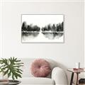 Picture of Misty Forest Black  _GroupedProduct_Rectangle_Landscape_Canvas_Framed_
