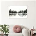 Picture of Misty Forest Black  _GroupedProduct_Rectangle_Landscape_Canvas_Framed_