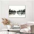 Picture of Misty Forest Black  _GroupedProduct_Rectangle_Landscape_Canvas_Framed_