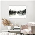 Picture of Misty Forest Black  _GroupedProduct_Rectangle_Landscape_Canvas_Framed_