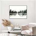 Picture of Misty Forest Black  _GroupedProduct_Rectangle_Landscape_Canvas_Framed_