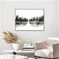 Picture of Misty Forest Black  _GroupedProduct_Rectangle_Landscape_Canvas_Framed_