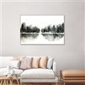 Picture of Misty Forest Black  _GroupedProduct_Rectangle_Landscape_Canvas_Framed_