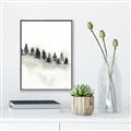 Picture of Misty Forest Trees _GroupedProduct_Rectangle_Portrait_Canvas_Framed_