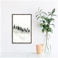 Picture of Misty Forest Trees _GroupedProduct_Rectangle_Portrait_Canvas_Framed_
