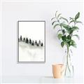 Picture of Misty Forest Trees _GroupedProduct_Rectangle_Portrait_Canvas_Framed_