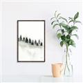 Picture of Misty Forest Trees _GroupedProduct_Rectangle_Portrait_Canvas_Framed_