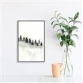 Picture of Misty Forest Trees _GroupedProduct_Rectangle_Portrait_Canvas_Framed_