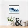 Picture of Misty Forest Blue Trees _GroupedProduct_Rectangle_Landscape_Canvas_Framed_