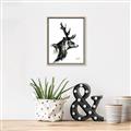Picture of Sketched Deer side  _GroupedProduct_Rectangle_Portrait_Canvas_Framed_