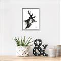 Picture of Sketched Deer side  _GroupedProduct_Rectangle_Portrait_Canvas_Framed_