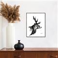 Picture of Sketched Deer side  _GroupedProduct_Rectangle_Portrait_Canvas_Framed_