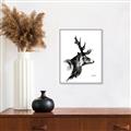 Picture of Sketched Deer side  _GroupedProduct_Rectangle_Portrait_Canvas_Framed_