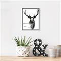 Picture of Sketched Deer  _GroupedProduct_Rectangle_Portrait_Canvas_Framed_