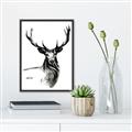 Picture of Sketched Deer  _GroupedProduct_Rectangle_Portrait_Canvas_Framed_