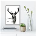 Picture of Sketched Deer  _GroupedProduct_Rectangle_Portrait_Canvas_Framed_