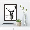 Picture of Sketched Deer  _GroupedProduct_Rectangle_Portrait_Canvas_Framed_