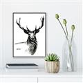 Picture of Sketched Deer  _GroupedProduct_Rectangle_Portrait_Canvas_Framed_