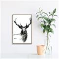 Picture of Sketched Deer  _GroupedProduct_Rectangle_Portrait_Canvas_Framed_