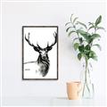 Picture of Sketched Deer  _GroupedProduct_Rectangle_Portrait_Canvas_Framed_