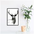 Picture of Sketched Deer  _GroupedProduct_Rectangle_Portrait_Canvas_Framed_