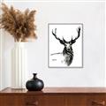 Picture of Sketched Deer  _GroupedProduct_Rectangle_Portrait_Canvas_Framed_