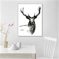 Picture of Sketched Deer  _GroupedProduct_Rectangle_Portrait_Canvas_Framed_