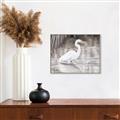 Picture of Wading Egret _GroupedProduct_Rectangle_Landscape_Canvas_Framed_