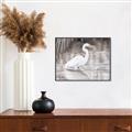 Picture of Wading Egret _GroupedProduct_Rectangle_Landscape_Canvas_Framed_