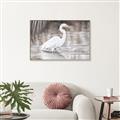 Picture of Wading Egret _GroupedProduct_Rectangle_Landscape_Canvas_Framed_