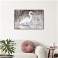 Picture of Wading Egret _GroupedProduct_Rectangle_Landscape_Canvas_Framed_