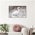 Picture of Wading Egret _GroupedProduct_Rectangle_Landscape_Canvas_Framed_