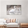 Picture of Wading Egret _GroupedProduct_Rectangle_Landscape_Canvas_Framed_