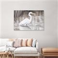 Picture of Wading Egret _GroupedProduct_Rectangle_Landscape_Canvas_Framed_