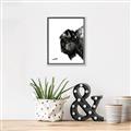 Picture of Sketched Bison _GroupedProduct_Rectangle_Portrait_Canvas_Framed_