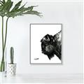 Picture of Sketched Bison _GroupedProduct_Rectangle_Portrait_Canvas_Framed_