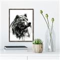 Picture of Sketched Bear _GroupedProduct_Rectangle_Portrait_Canvas_Framed_