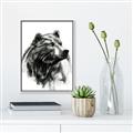 Picture of Sketched Bear _GroupedProduct_Rectangle_Portrait_Canvas_Framed_