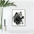 Picture of Sketched Bear _GroupedProduct_Rectangle_Portrait_Canvas_Framed_